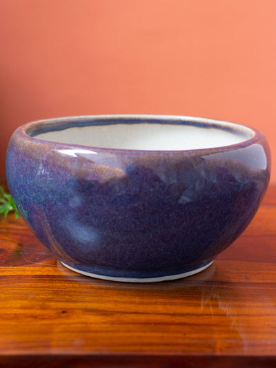 Ceramic Bonsai Planter Purple