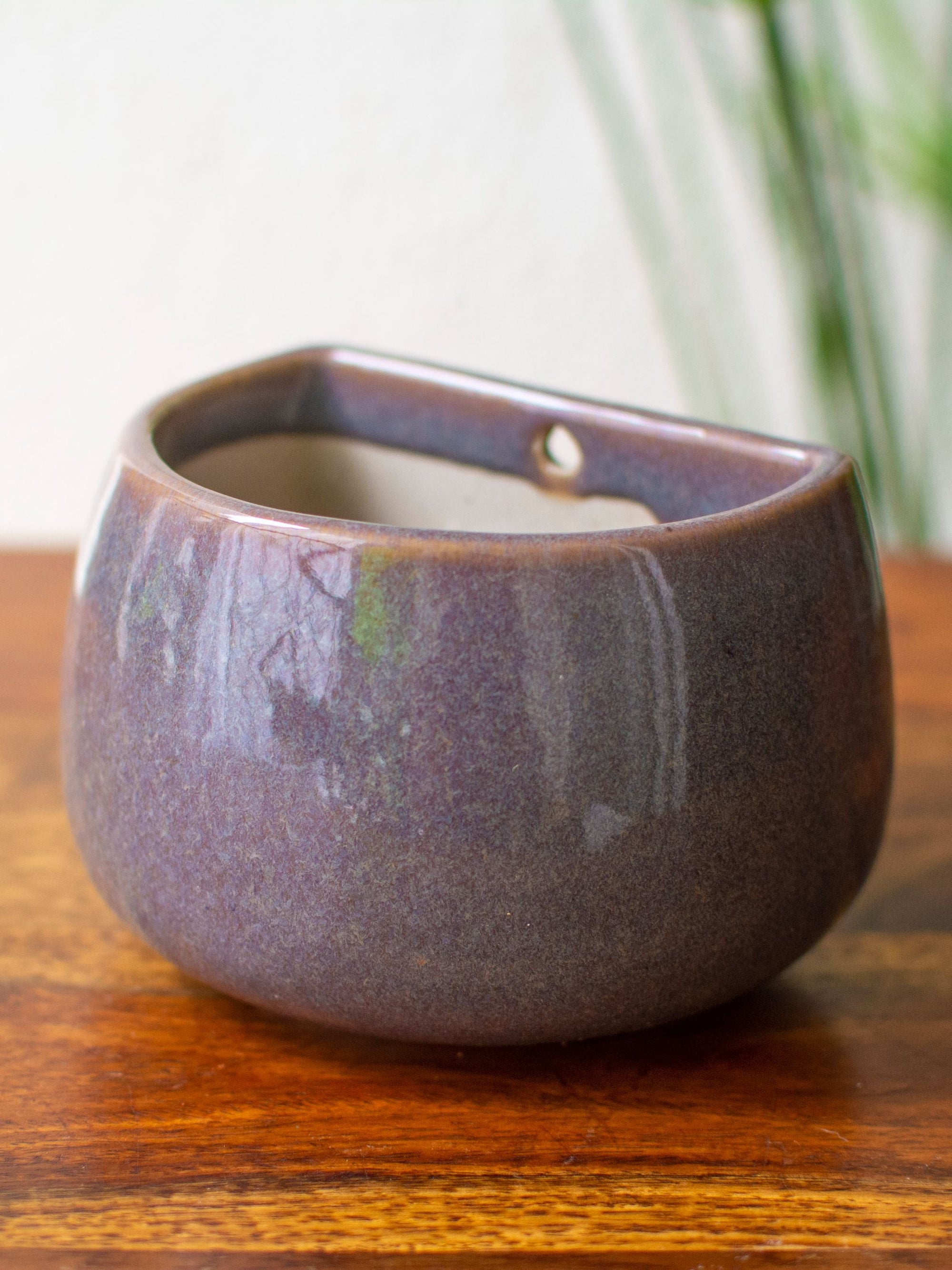 Ceramic Wall & Bookend Planter Grey