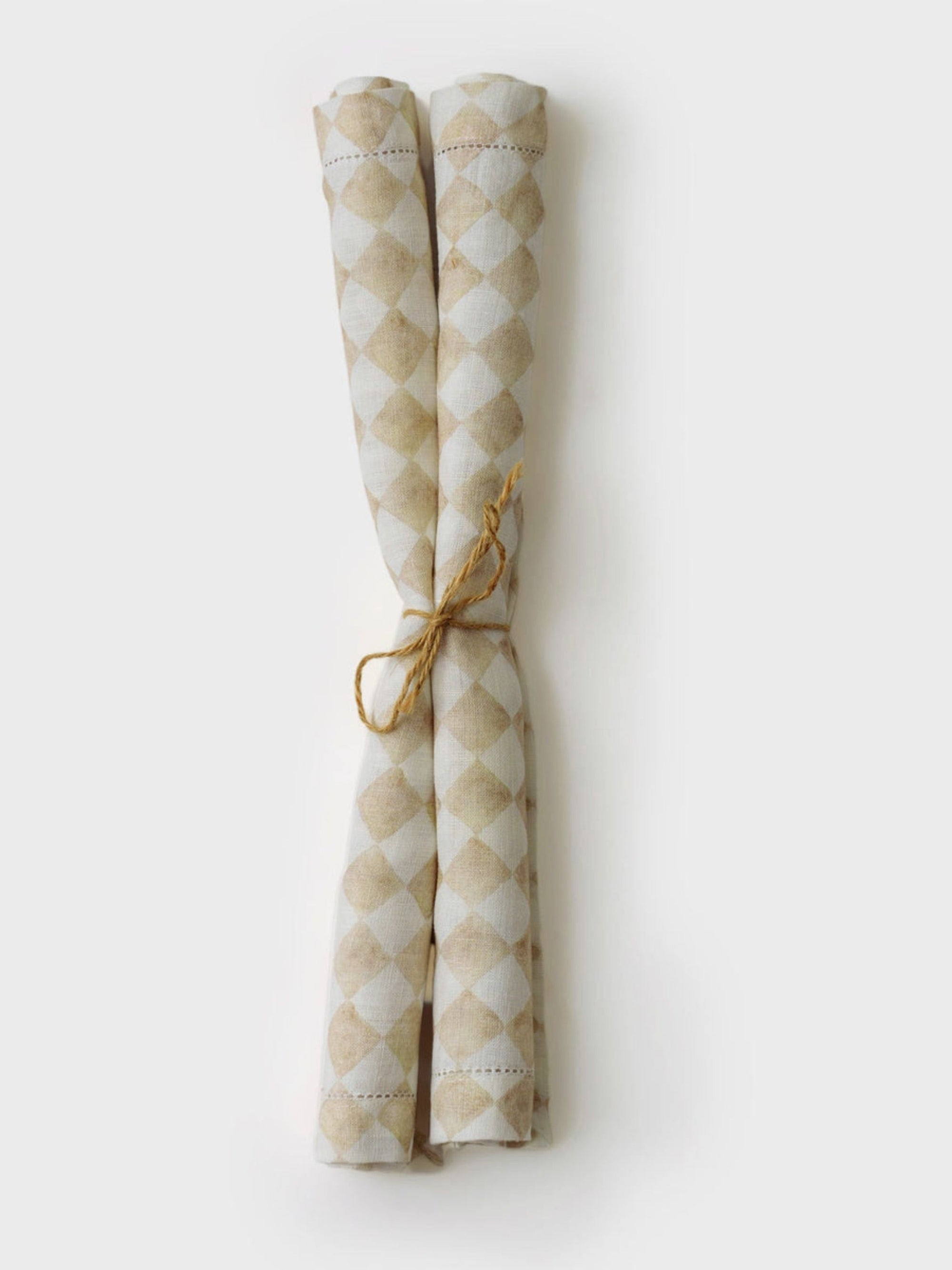 Table Mat - Checker Beige