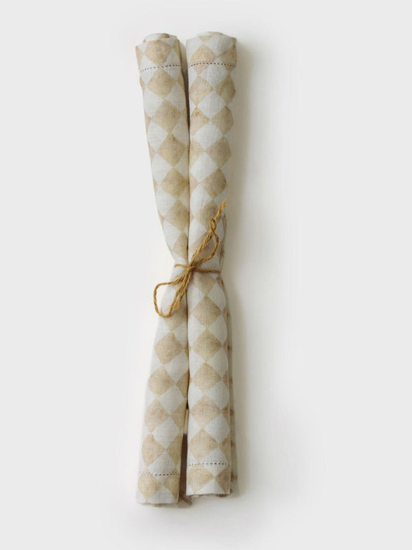 Table Napkin - Checker Beige
