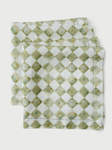 Table Napkin - Checker Green