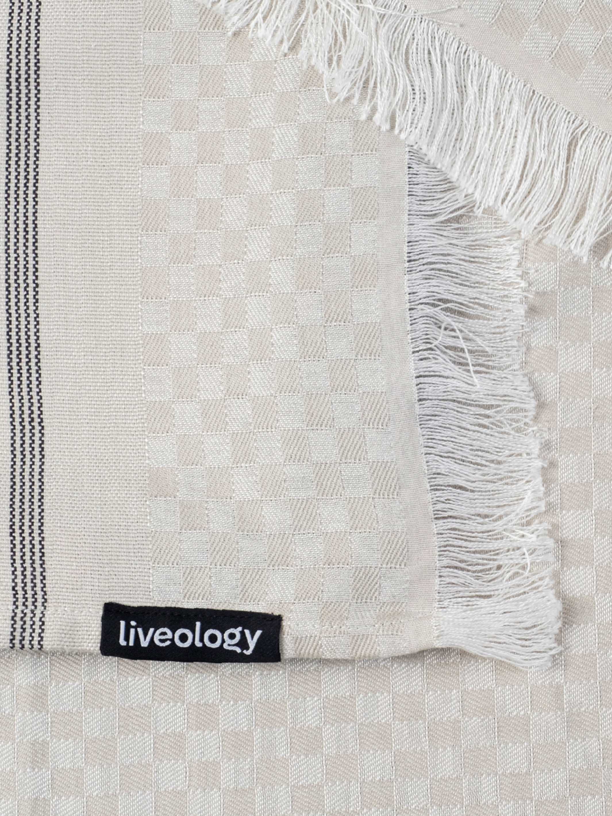 Chequerboard Woven Beach Towel