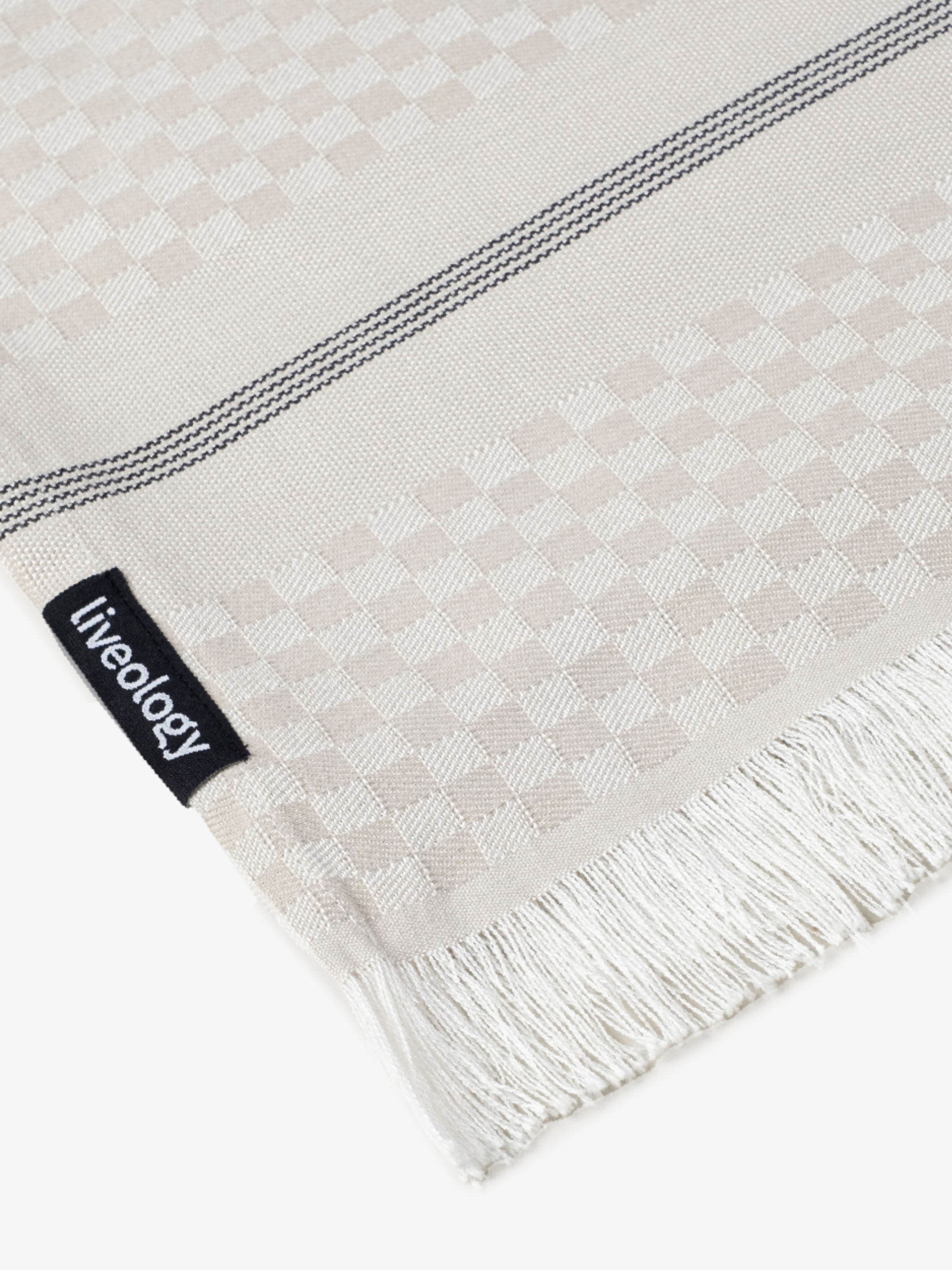Chequerboard Woven Beach Towel