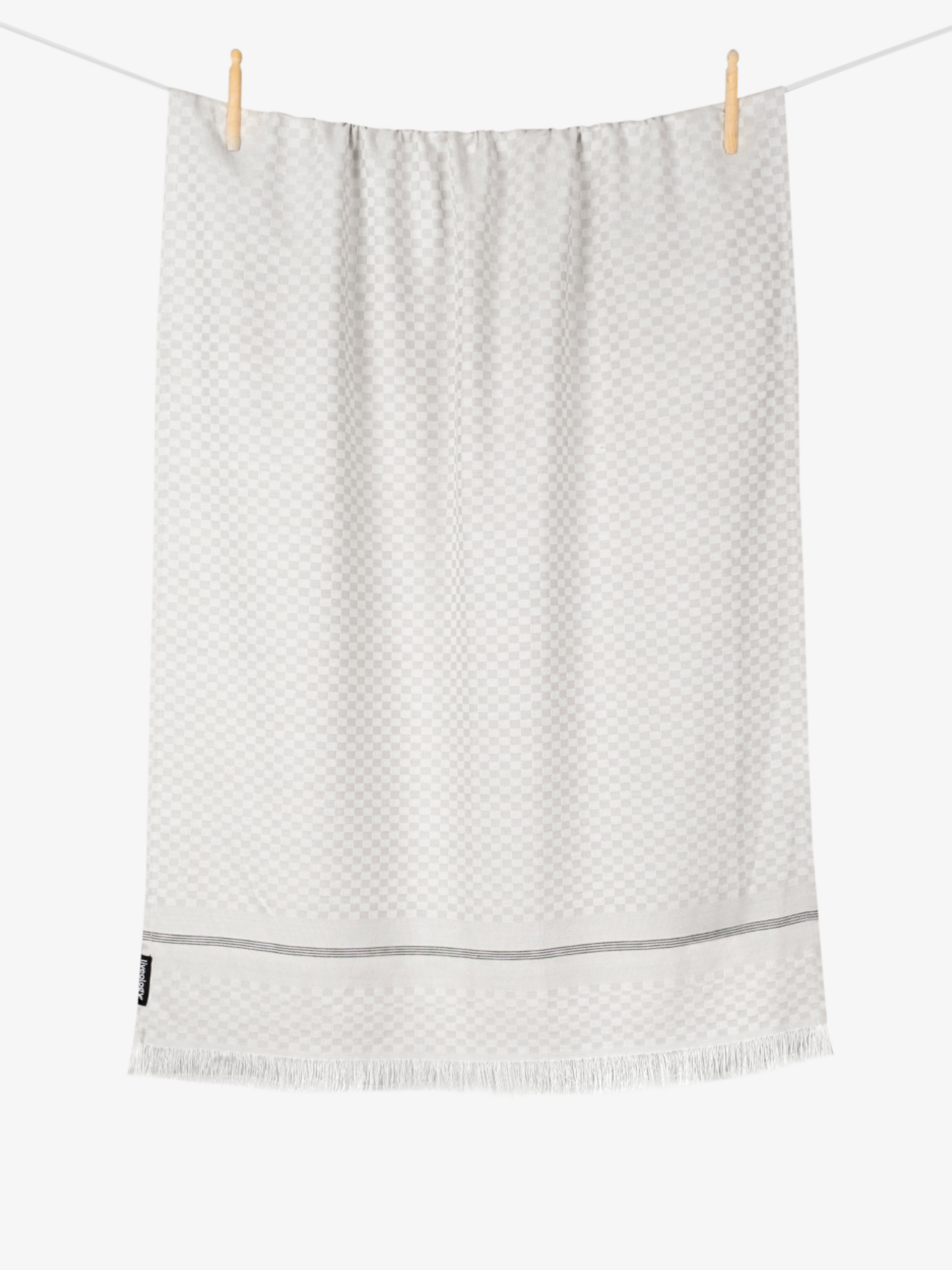 Chequerboard Woven Beach Towel