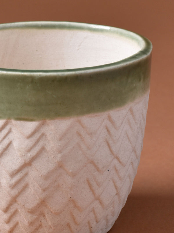 Chevron Ceramic Planter