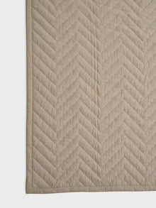 Quilted Bedding Set - Chevron Blush
