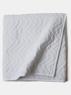 Quilted Bedding Set - Chevron Ivory