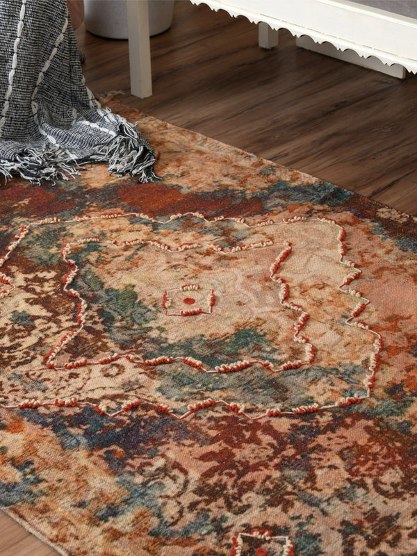 Embroidered Rug - Colour Burst