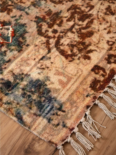Colour Burst Embroidered Rug