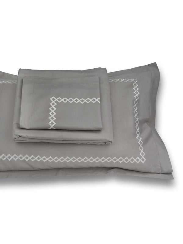 Bedsheet - Cubes Modern Grey