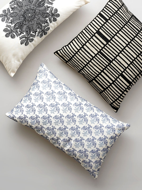 Cushion Cover - Damask Embroidered