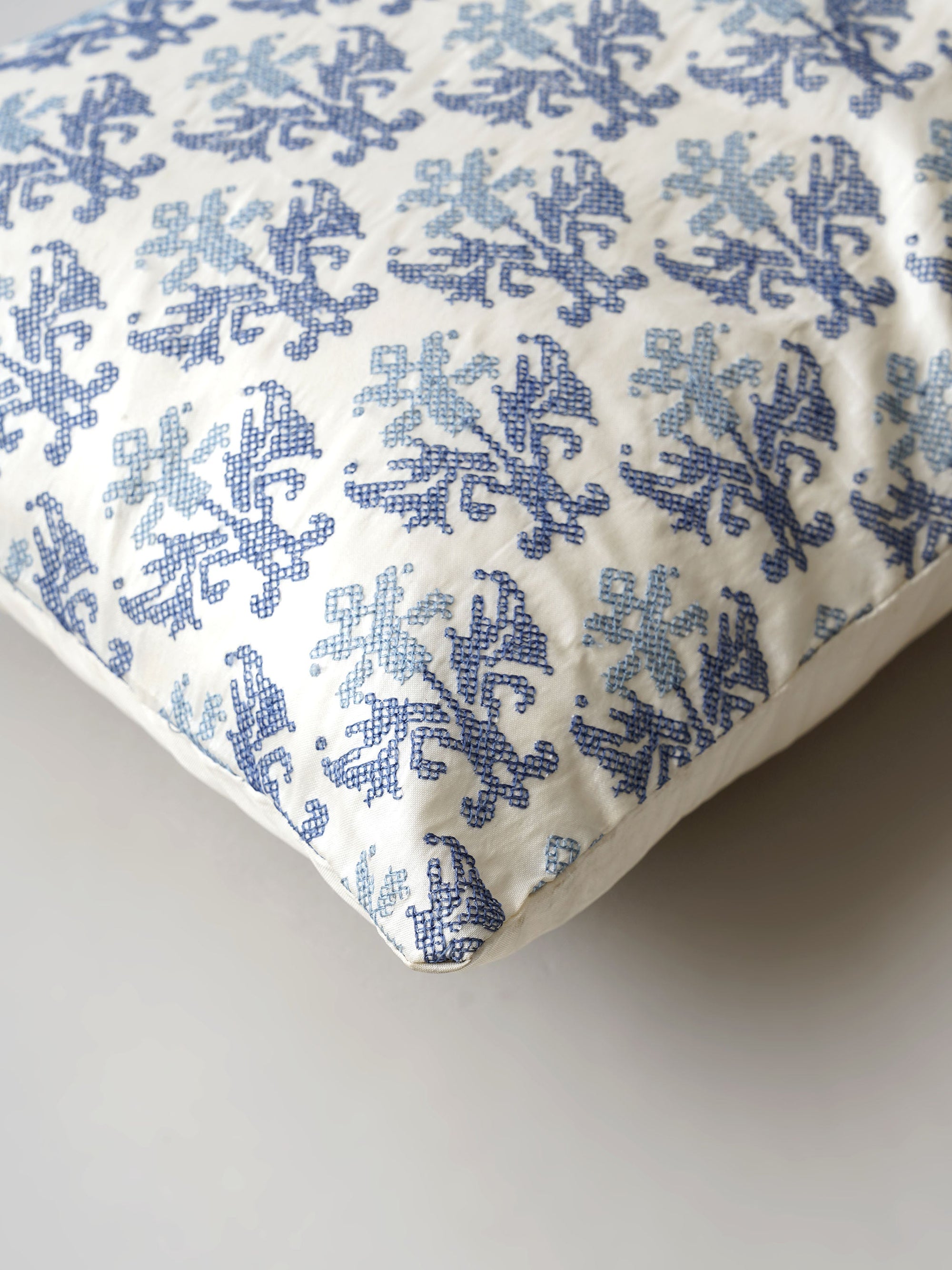 Cushion Cover - Damask Embroidered