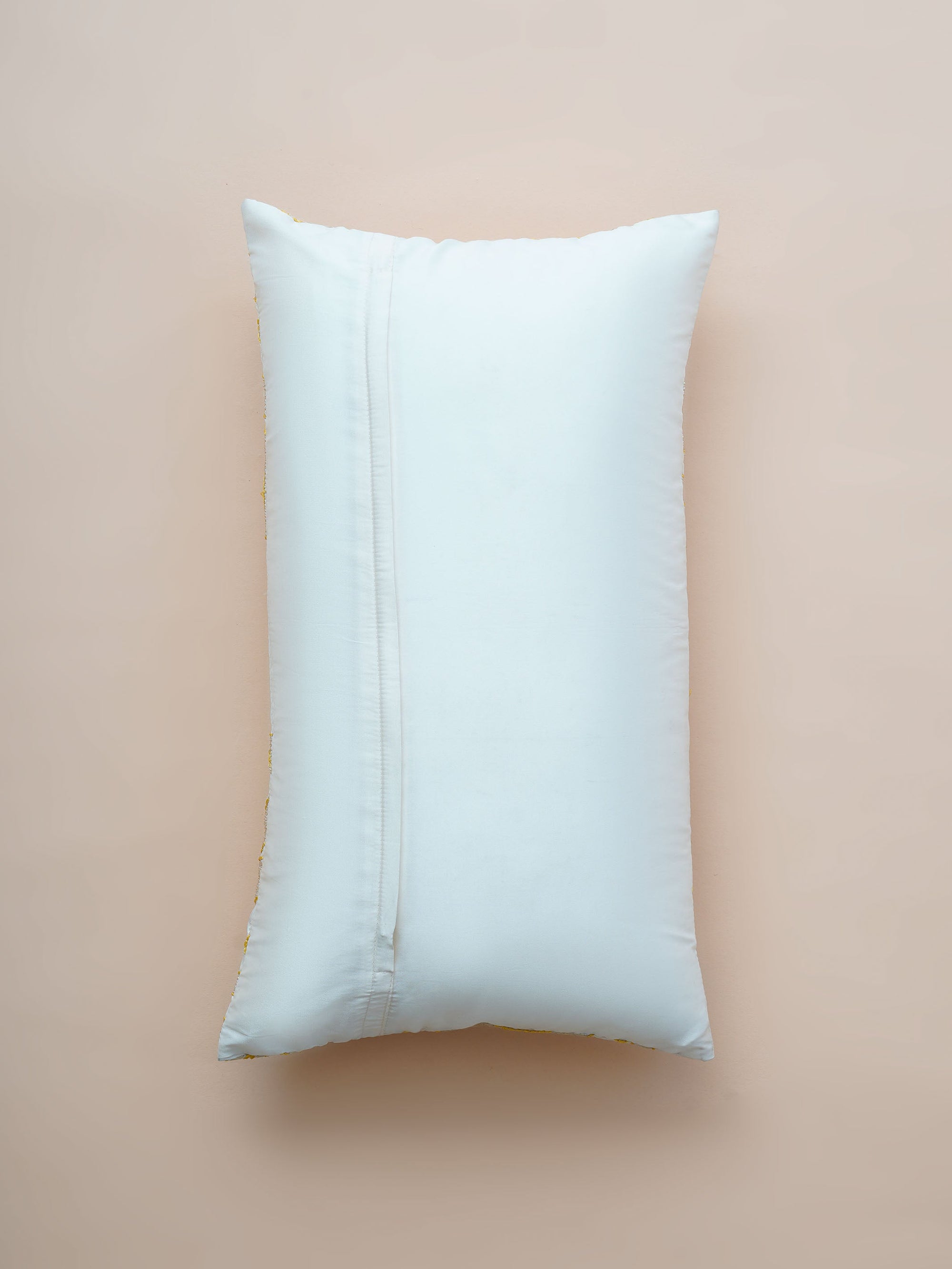 Cushion Cover - Damask Embroidered Yellow