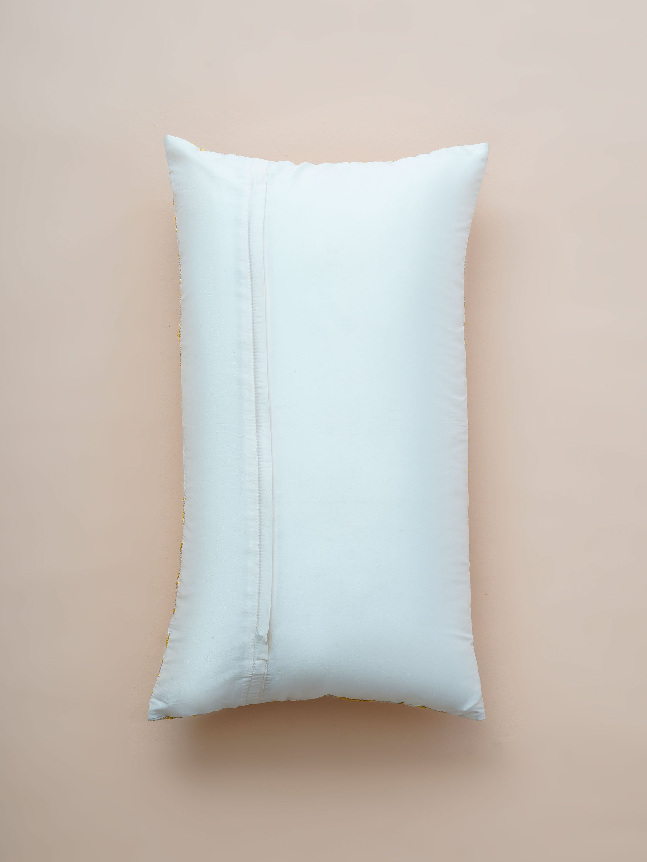 Cushion Cover - Damask Embroidered Yellow