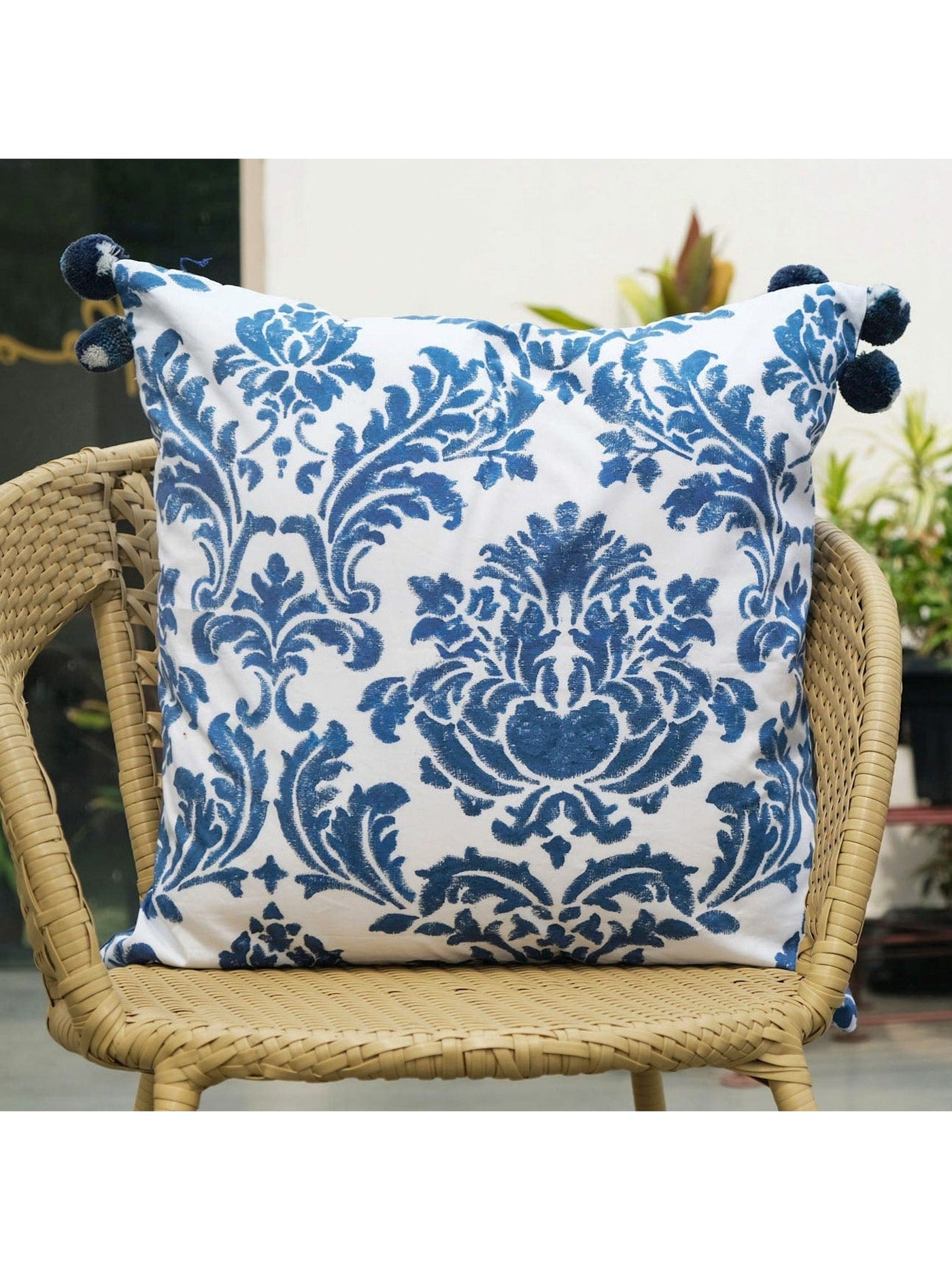Cushion Cover - Damask Printed Space