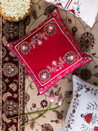 Cushion Cover - Daneen Red Embroidered