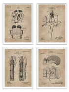 Wall Prints - Den Series - Golf & Boxing Set of 4