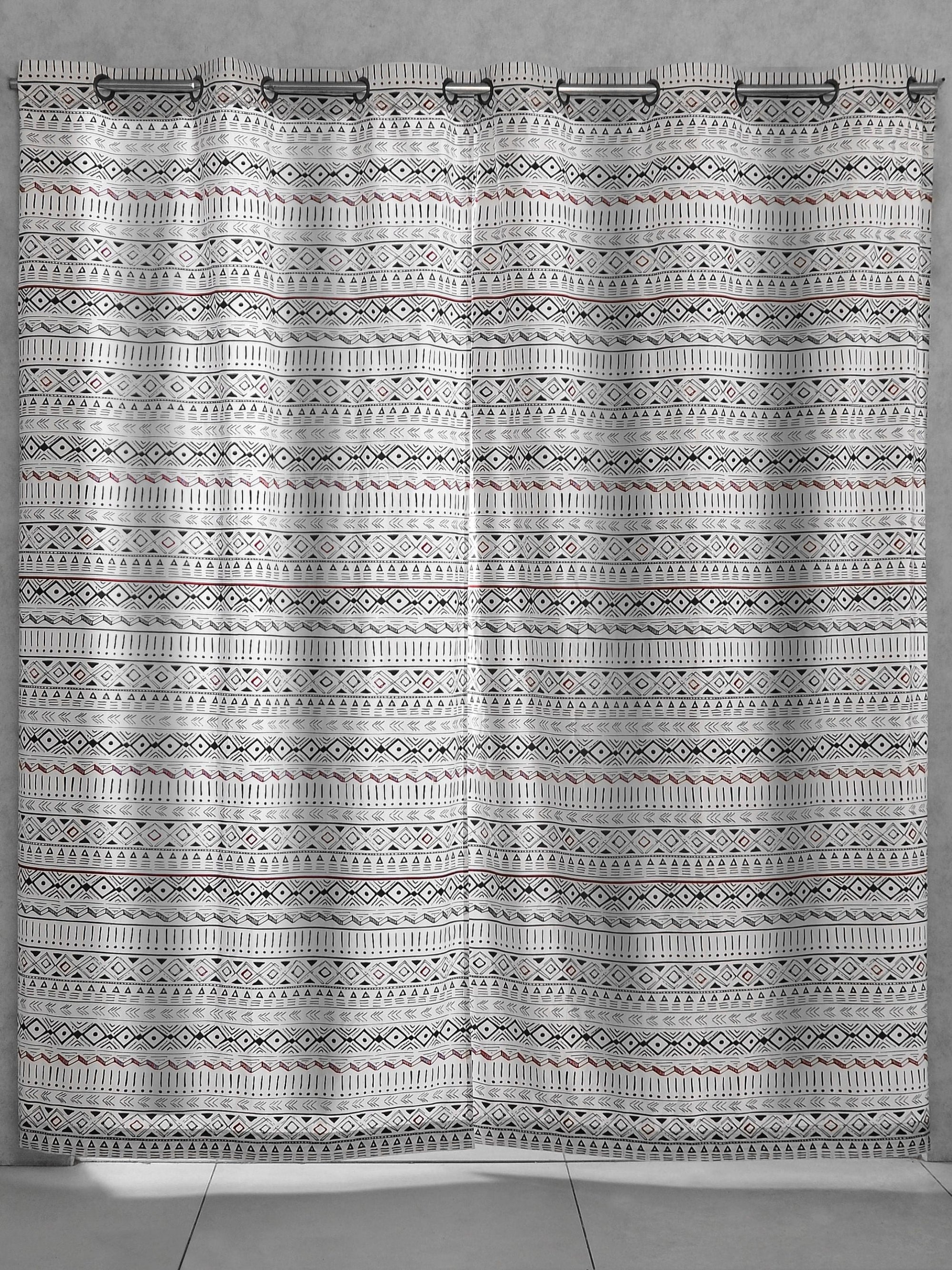 Denmark Red Tassles Curtain