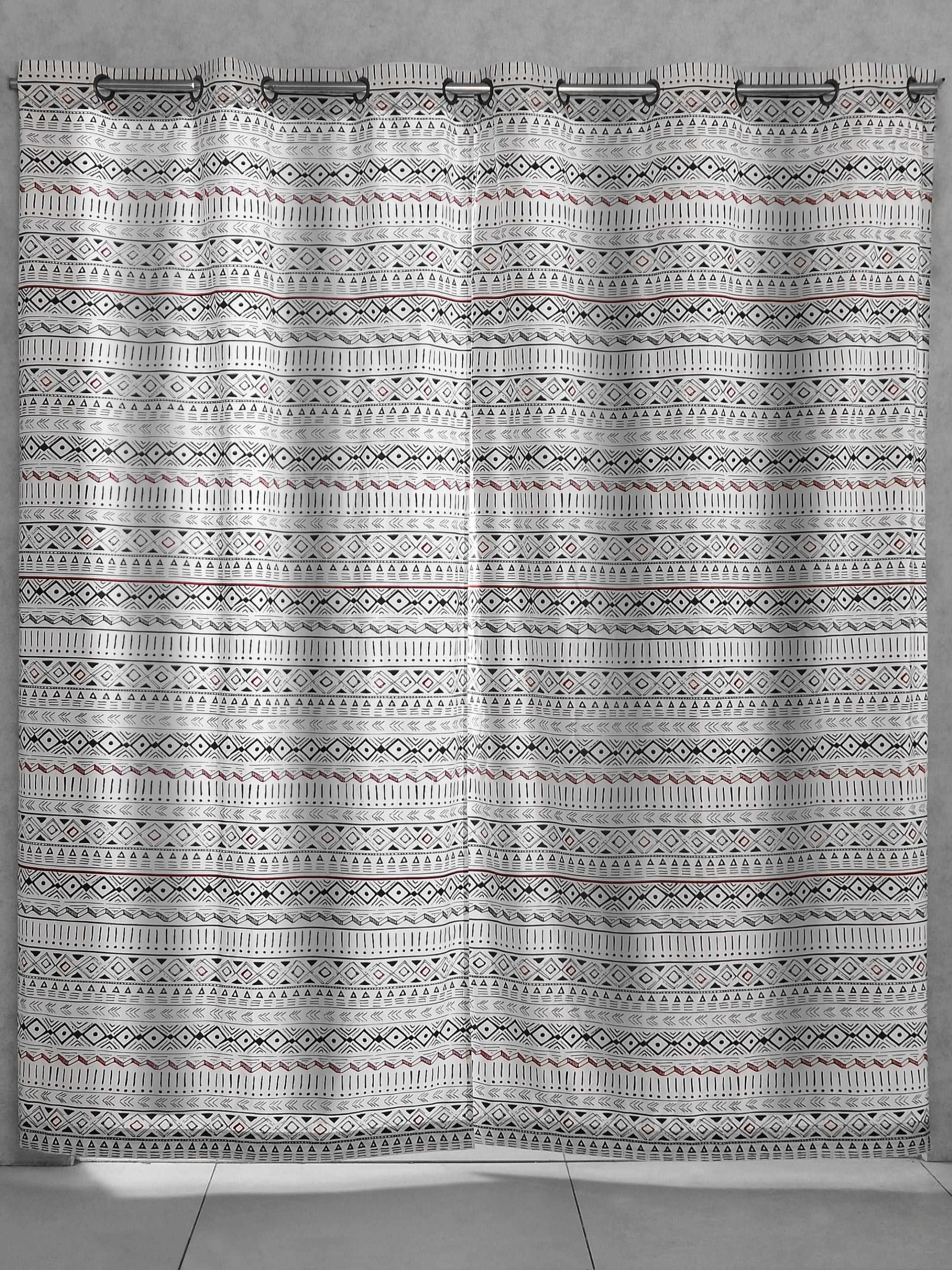 Denmark Red Tassles Curtain