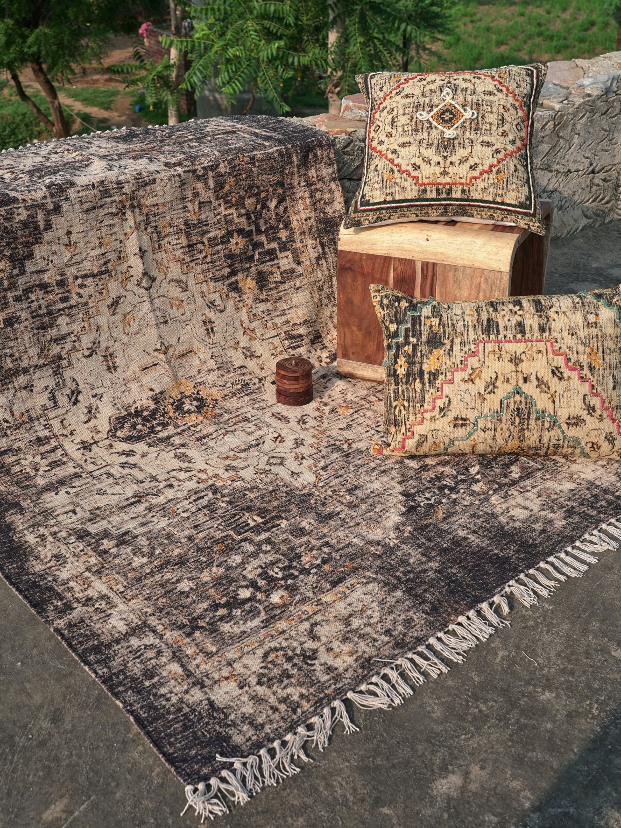 Denz Cotton Printed Cotton Rug