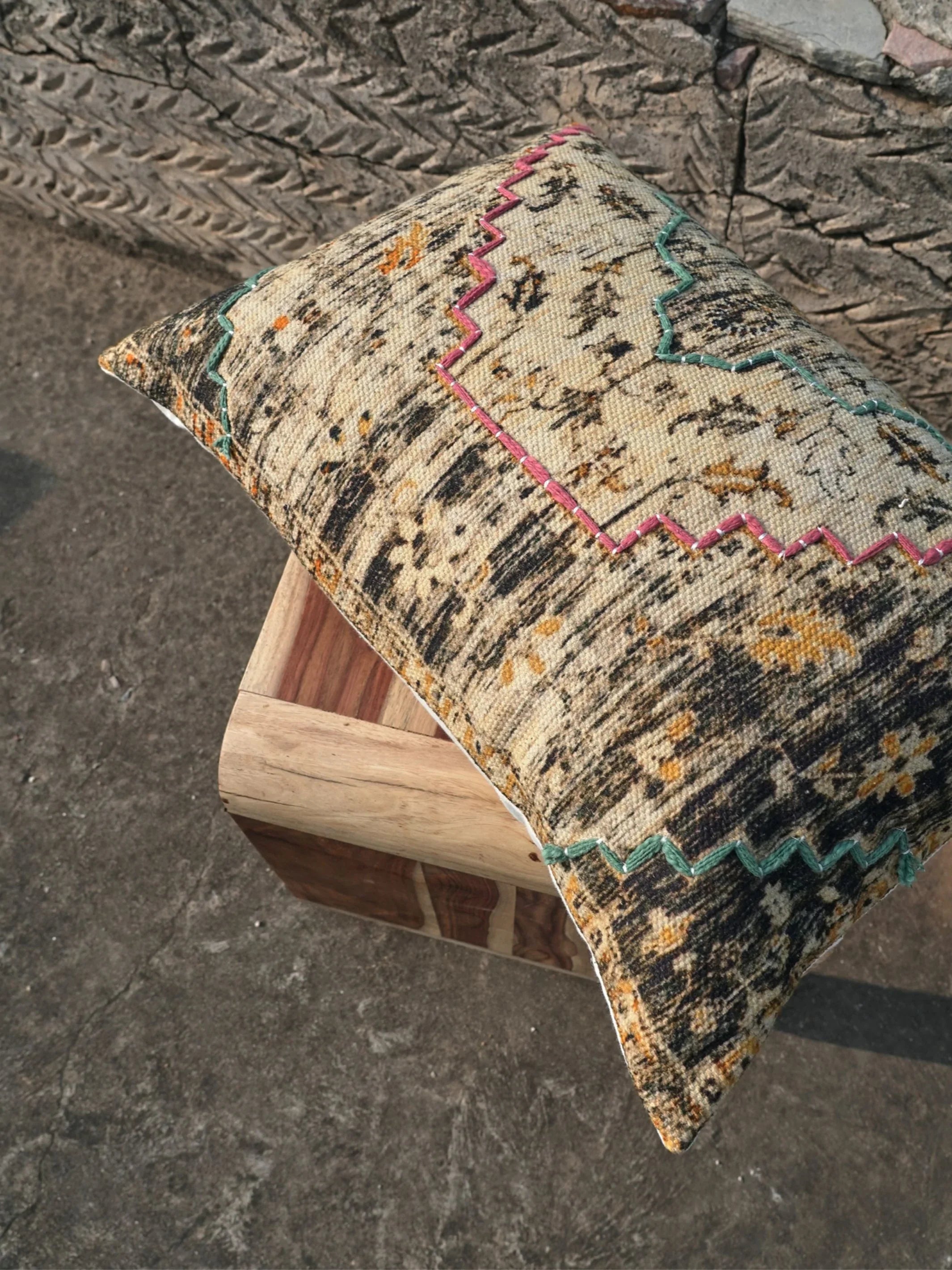 Pillow  Cover - Denz Embroidered