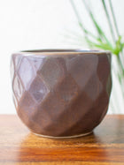 Diamond Textured Ceramic Planter