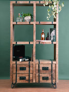 Dramatic Metal Braces Shelf