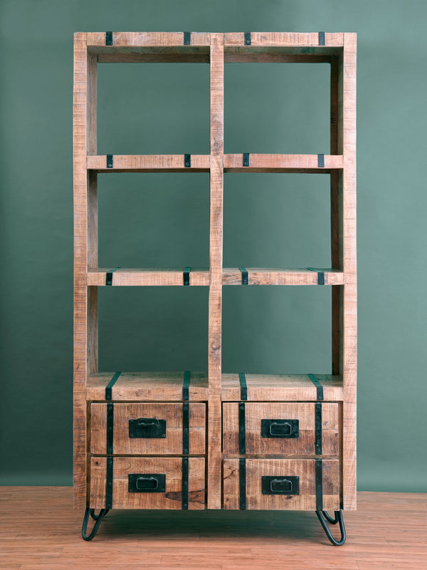 Dramatic Metal Braces Shelf
