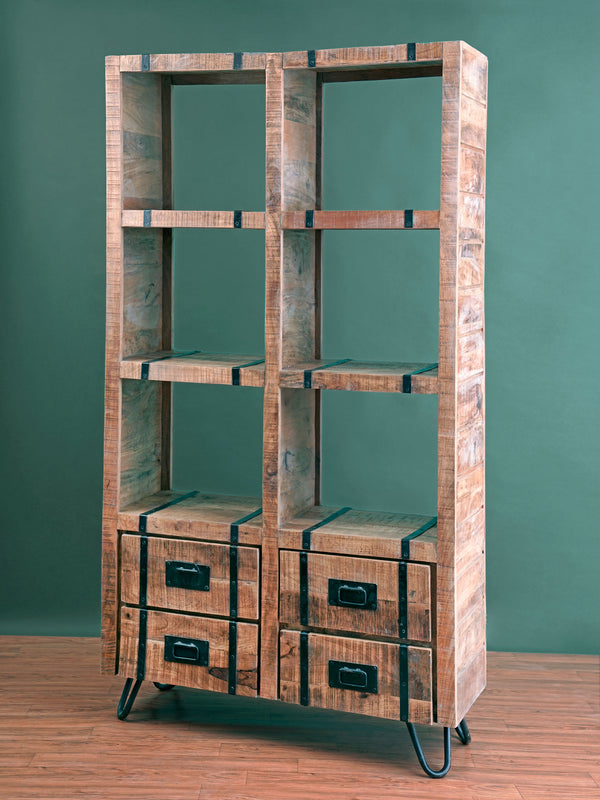 Dramatic Metal Braces Shelf