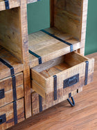Dramatic Metal Braces Shelf