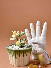 Dripped Ceramic Planter