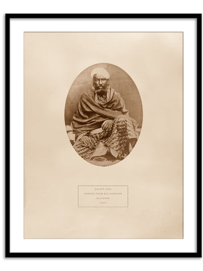 Wall Prints - Duleep Sing - a Hindoo from Kullianpoor Allyghur