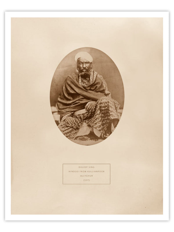 Wall Prints - Duleep Sing - a Hindoo from Kullianpoor Allyghur