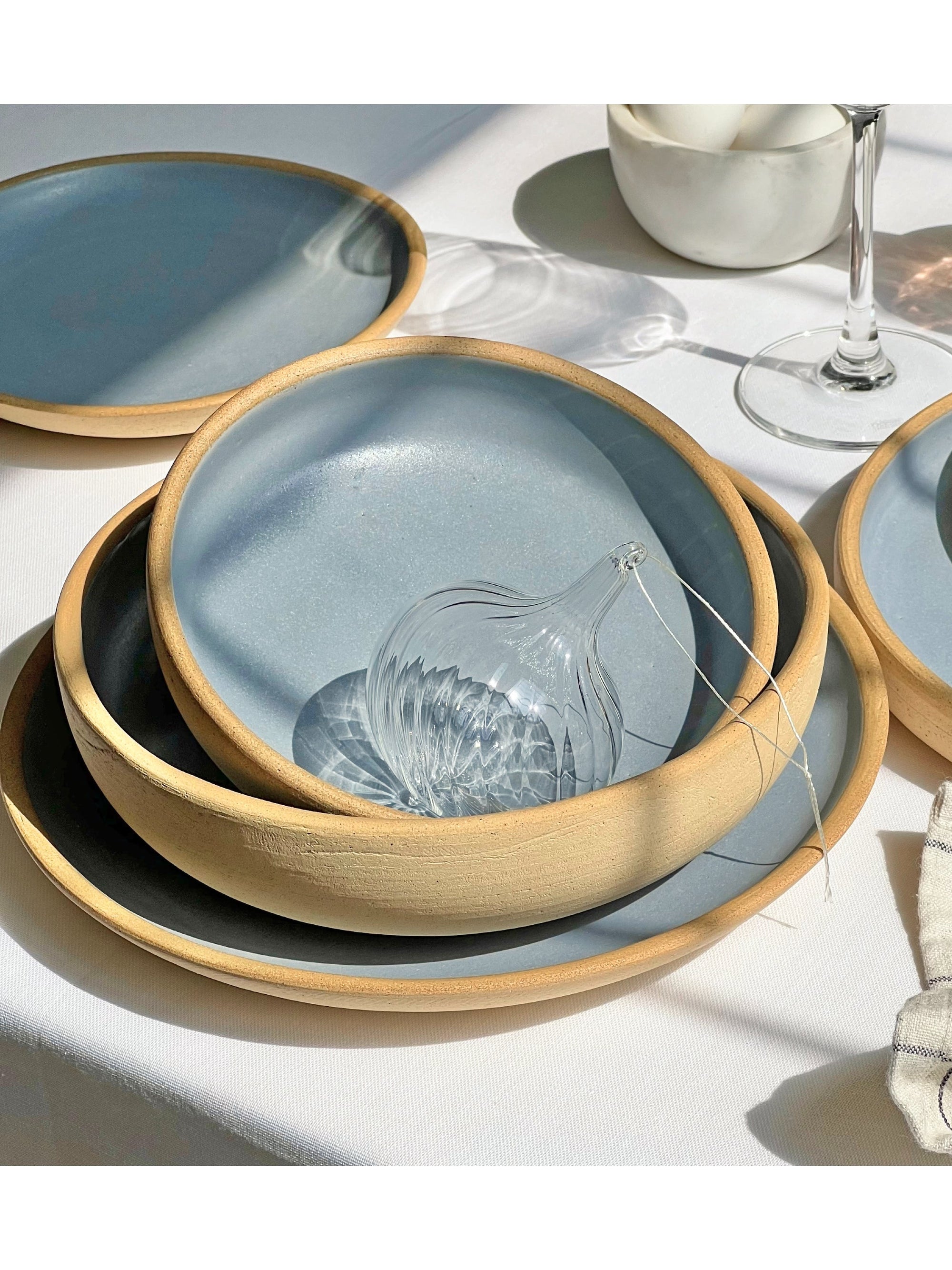 Ceramic Earl Grey Pasta Bowl