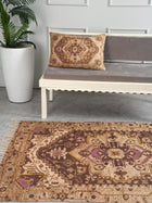 Embroidered Rug - Earthy Elegance