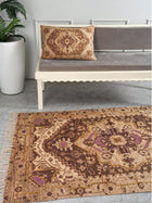 Embroidered Rug - Earthy Elegance