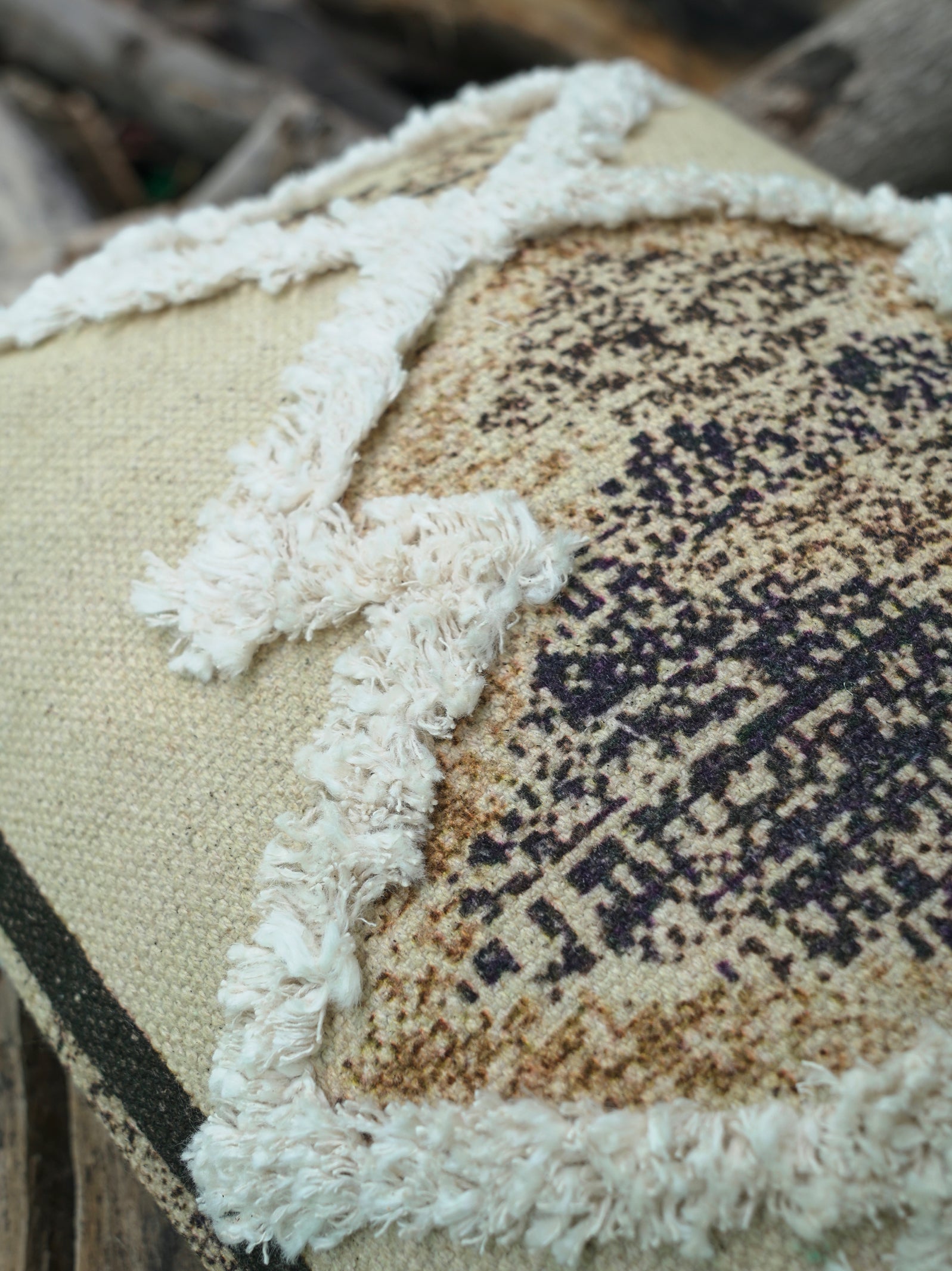 Edger Embroidered Pillow Cover