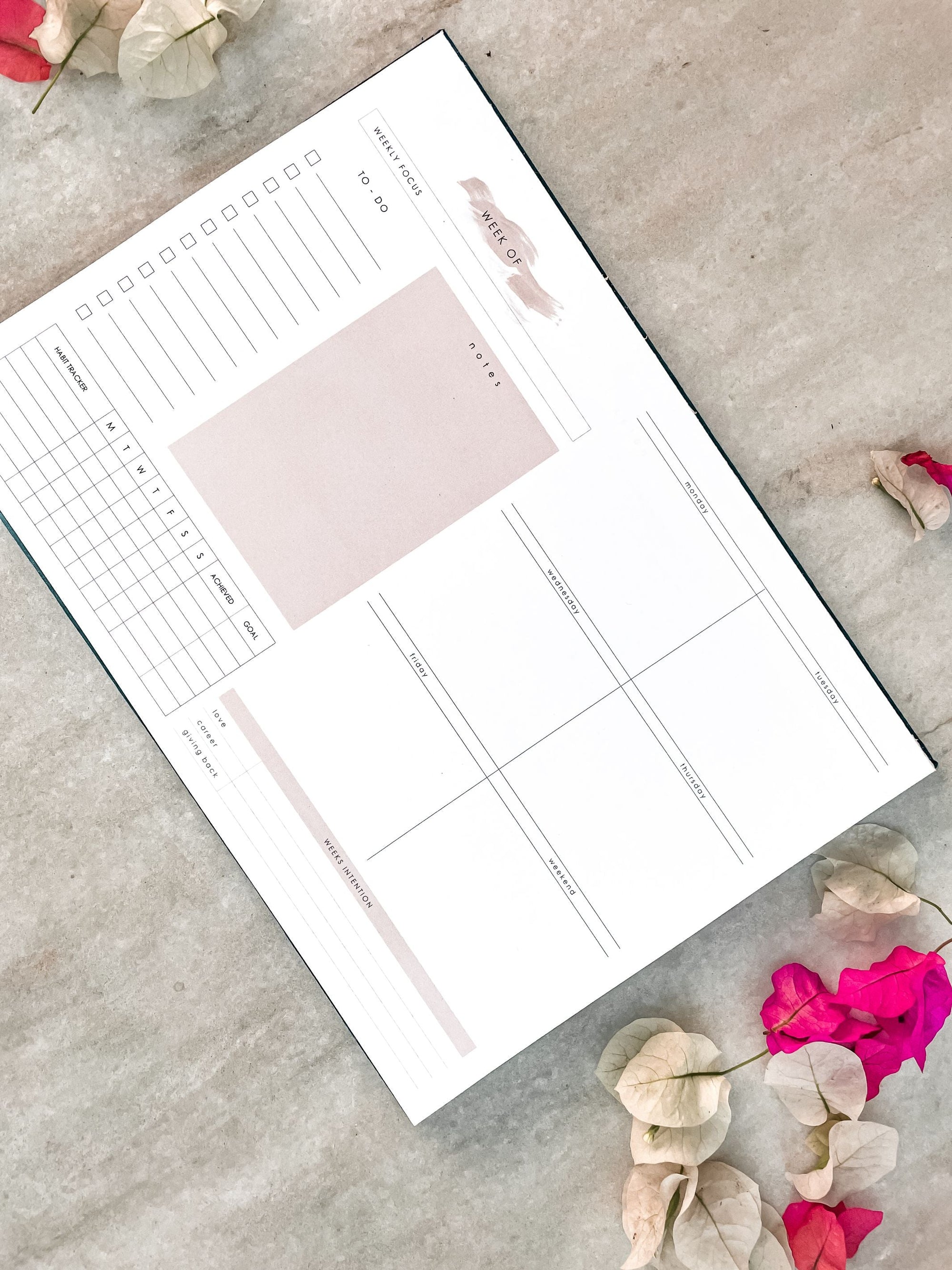 Ekatra Weekly Planner Terable Notepad