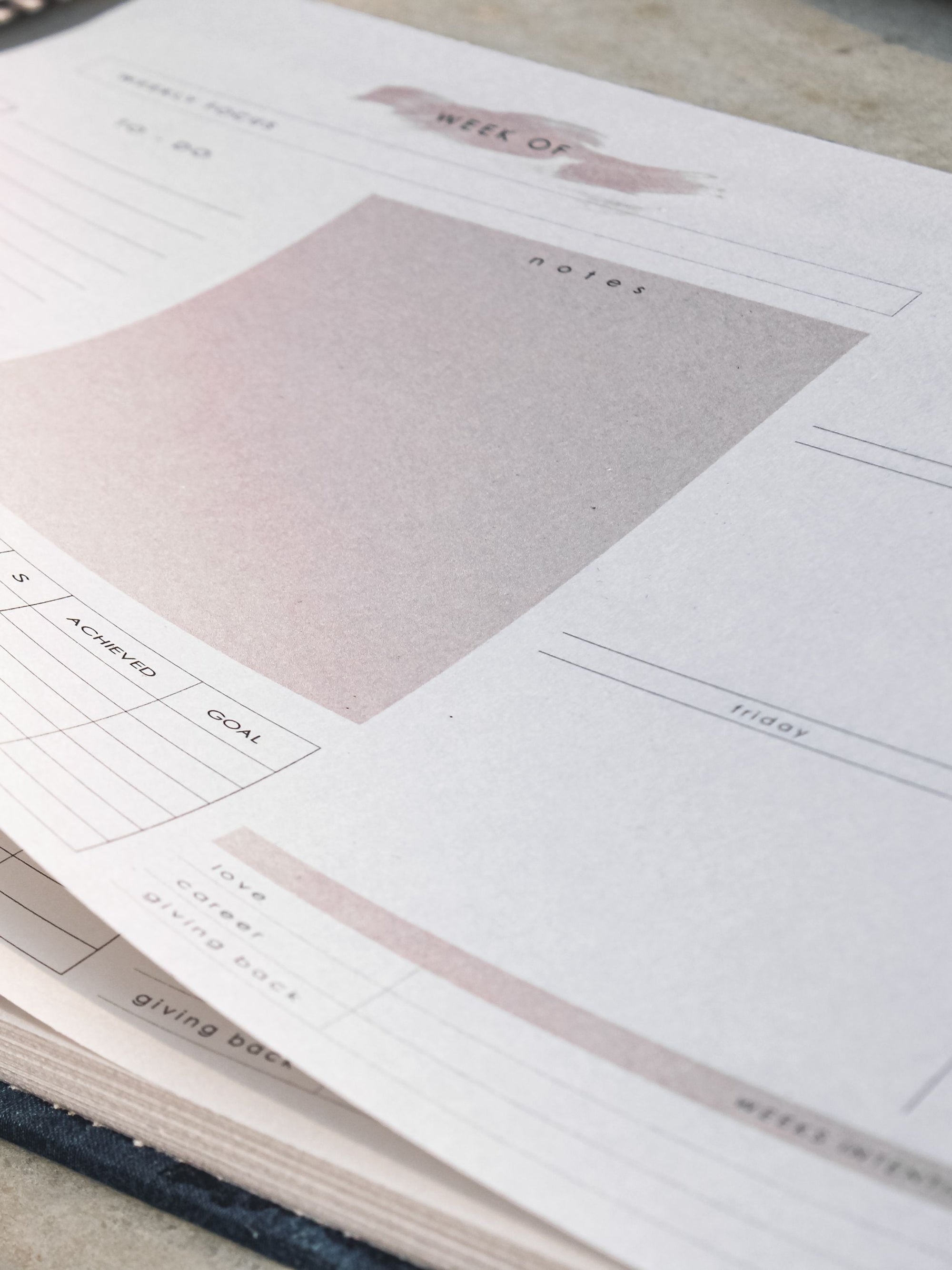 Ekatra Weekly Planner Terable Notepad