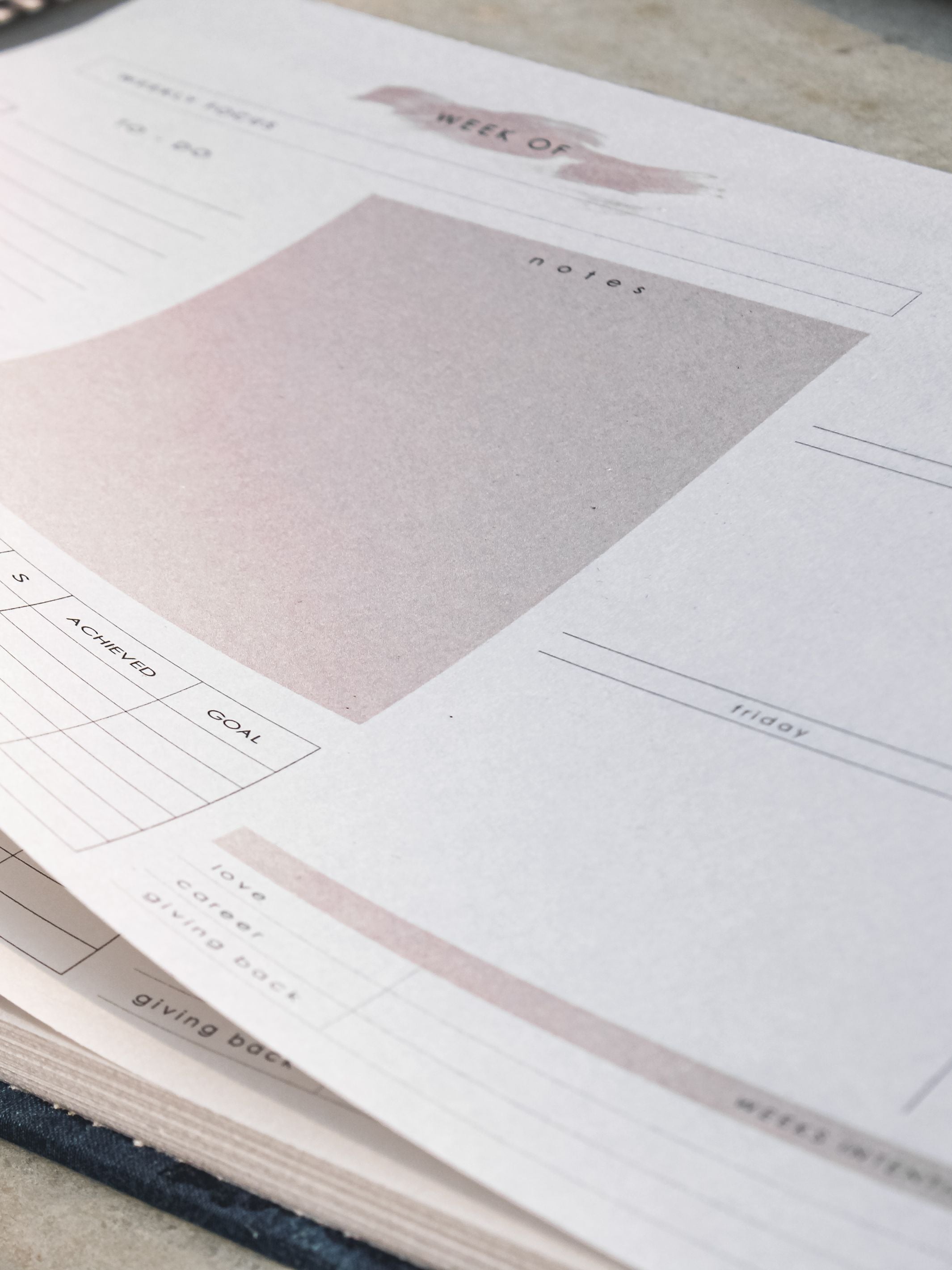 Ekatra Weekly Planner Terable Notepad
