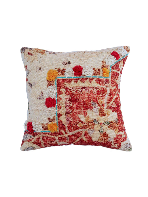 Cotton Cushion Cover - Elov Embroidered
