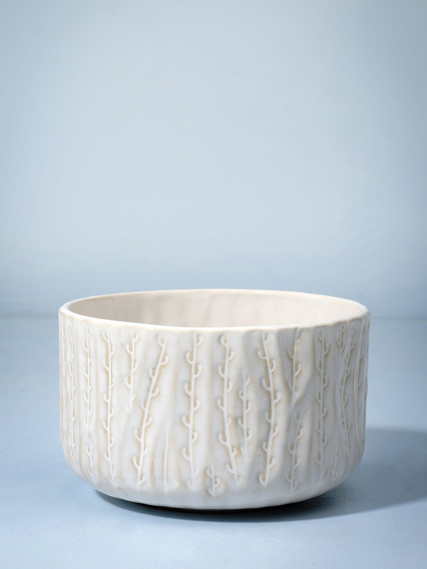 Embossed Rosemary Ceramic bowl