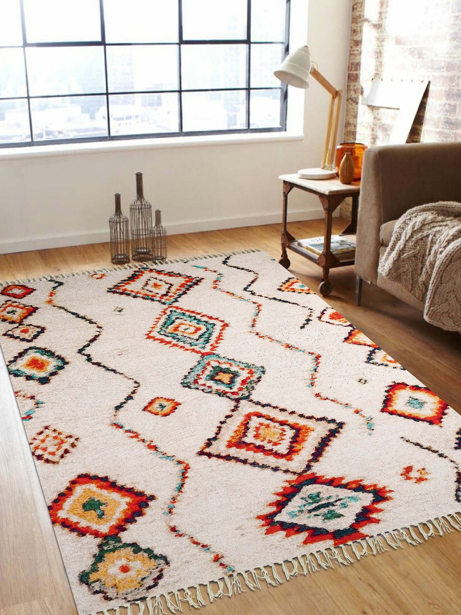 Evy Printed Cotton Rug