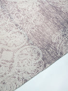 Faded Purple Block Print Rug