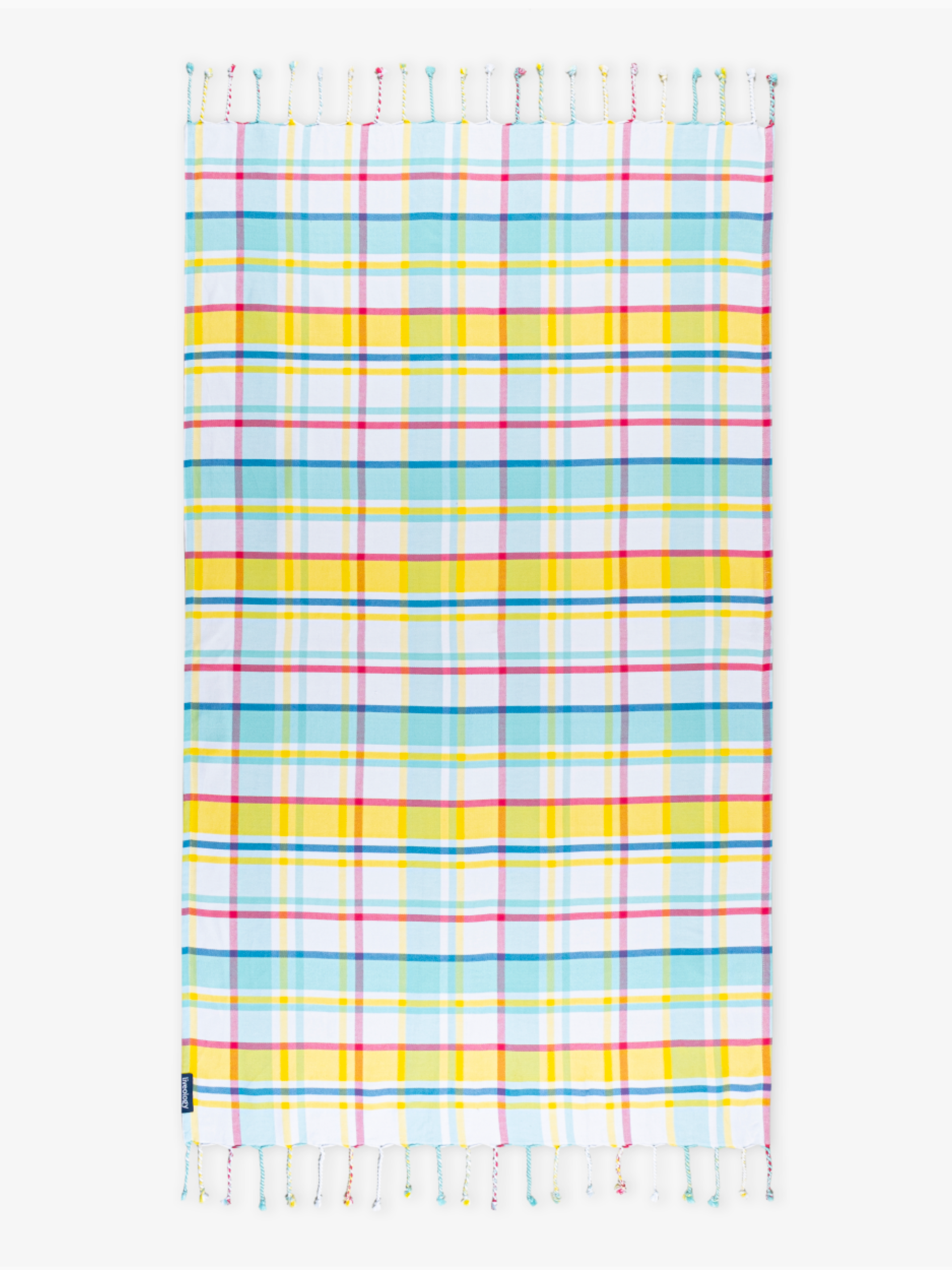 Felicity Aqua Woven Beach Towel