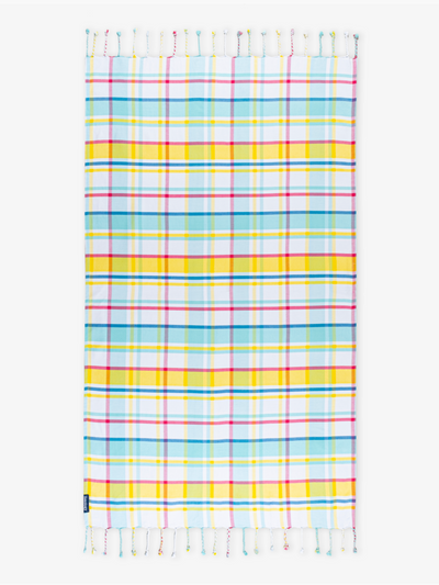 Felicity Aqua Woven Beach Towel