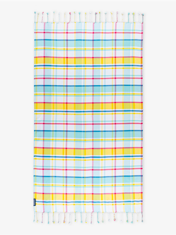 Felicity Aqua Woven Beach Towel
