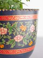 Firdaus Handpainted Iron Planter