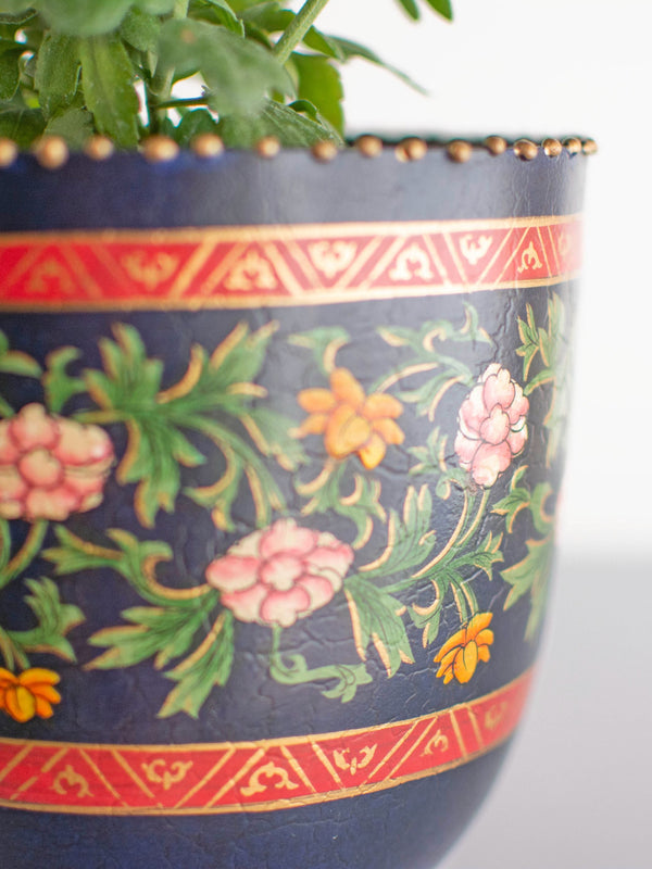 Firdaus Handpainted Iron Planter