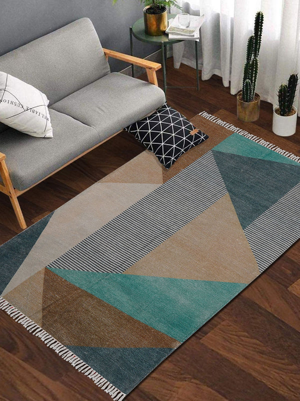 Flerfarvet Printed Rug